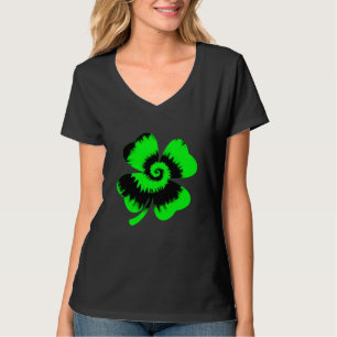 Shamrock Tie Dye St Patricks Day Women Girls Kids  T-Shirt