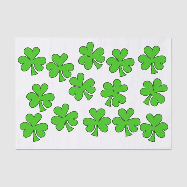 Shamrock  tissue paper (Front)