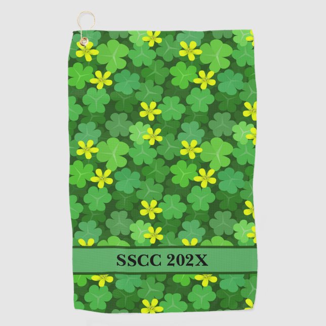 Shamrock Tournament Golf Towel (Front)