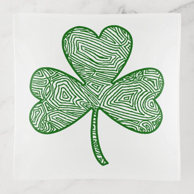 Shamrock Trinket Tray (Front)