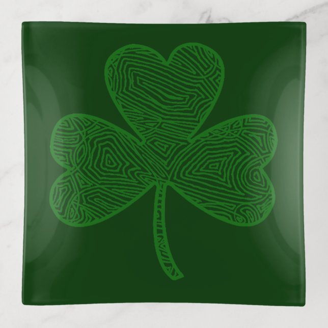 Shamrock Trinket Tray (Front)