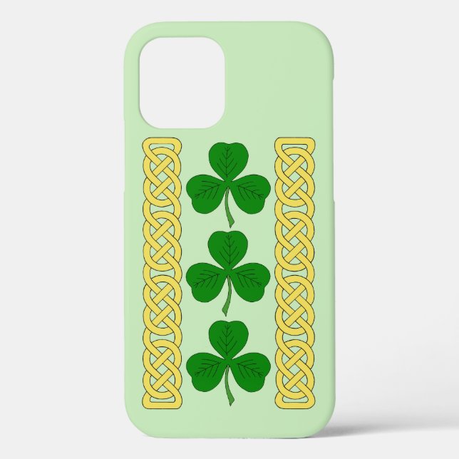 Shamrock Trio and Knotwork Bands Case-Mate iPhone  Case-Mate iPhone Case (Back)