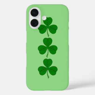 Shamrock Trio iPhone 16 Case