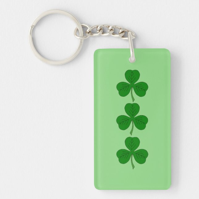Shamrock Trio Keychain (Front)