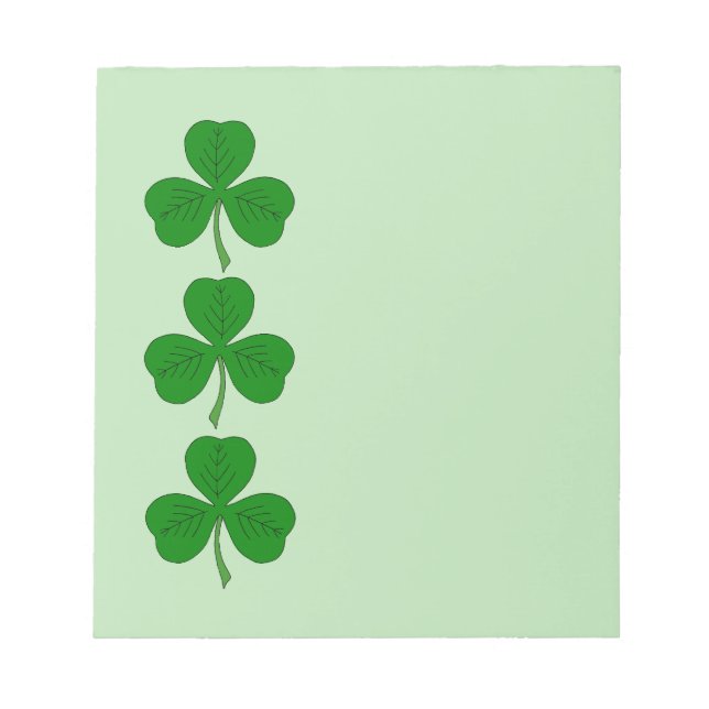 Shamrock Trio Notepad (Front)