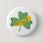 Shamrock Trumpet Button