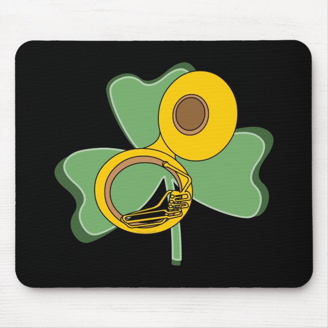 Shamrock Tuba Mouse Pad (Front)