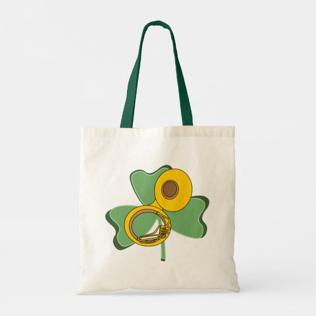 Shamrock Tuba Tote Bag (Back)