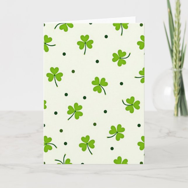 Shamrock Vector Art Card (Front)