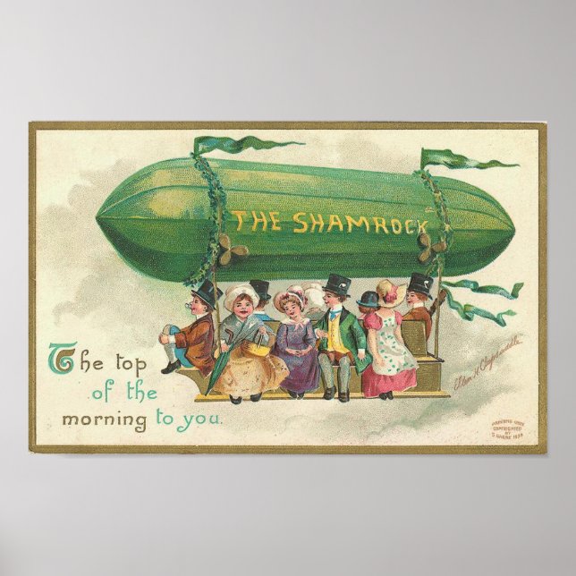 Shamrock Vintage St. Patrick's Day Poster (Front)