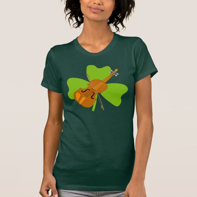 Shamrock Violin T-Shirt (Front)