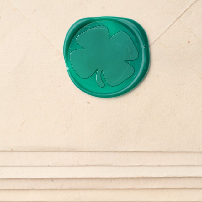 Shamrock Wax Seal Sticker (Front)