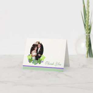 Shamrock Wedding Photo Custom You Card