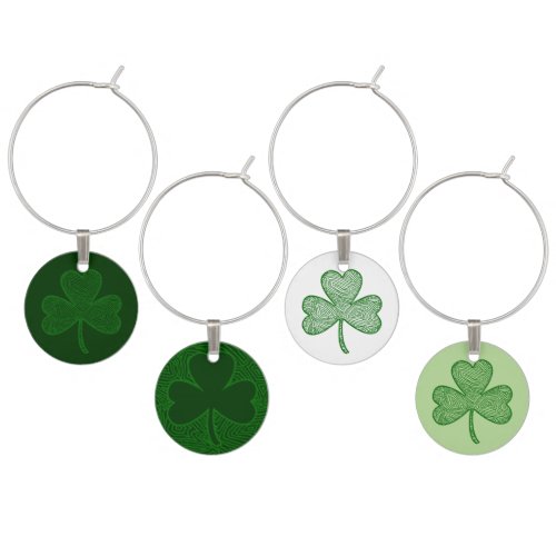 Shamrock Wine Charm