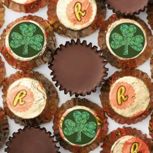 Shamrock with Clovers Inside Reese's Peanut Butter Cups