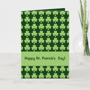Shamrock with Polka dots St. Patrick's Day Card