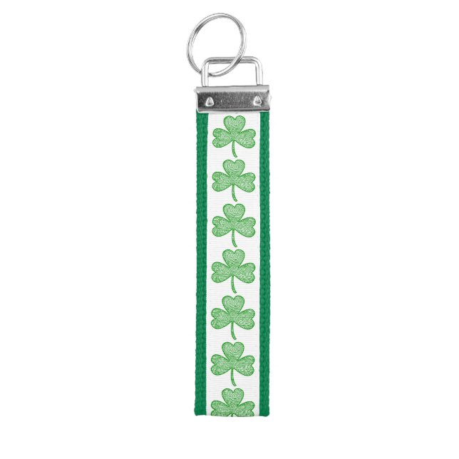 Shamrock Wrist Keychain (Keys on Top)