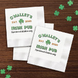 Shamrock Your Name Slogan Year Est. Irish Pub Napkins