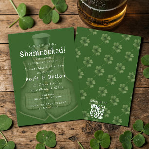 Shamrocked St Patricks Day Party Invitation