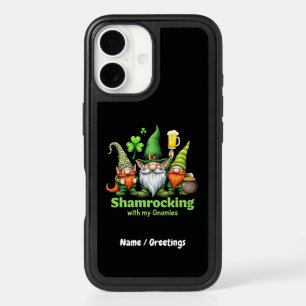 Shamrocking with My Gnomies Funny St. Patrick's iPhone 16 Case