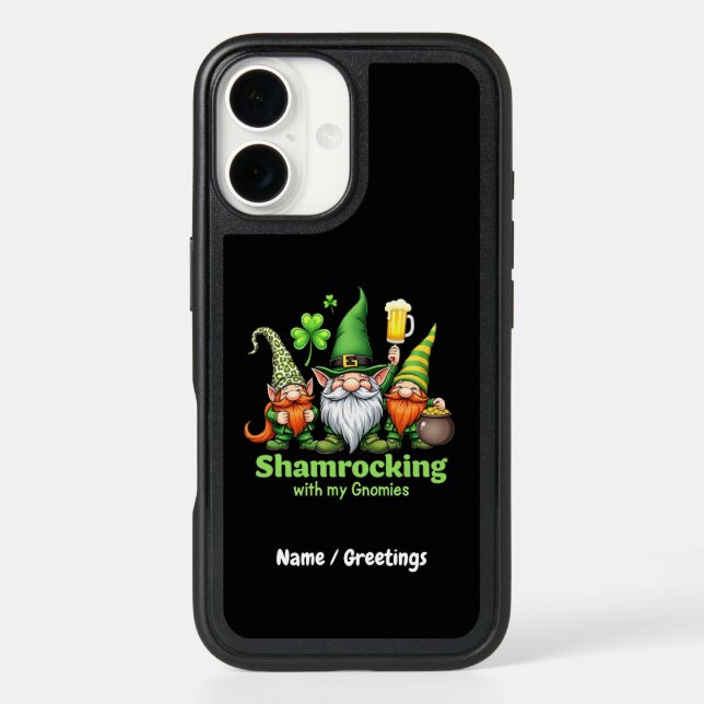 Shamrocking with My Gnomies Funny St. Patrick's  Otterbox iPhone Case (Back)