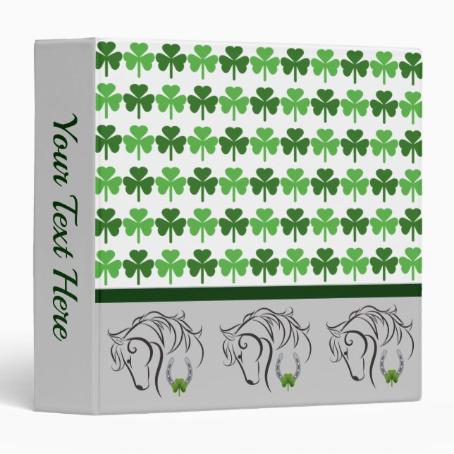 Shamrocks 3 Ring Binder (Front/Spine)