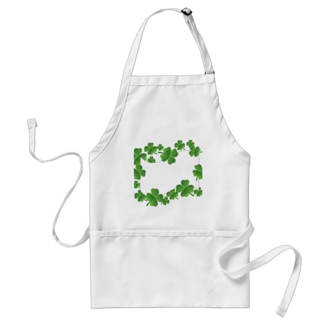 Shamrocks Adult Apron (Front)