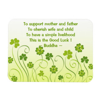 Shamrocks and clovers magnet