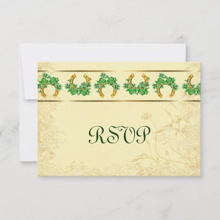 Shamrocks And Gold Irish Rsvp