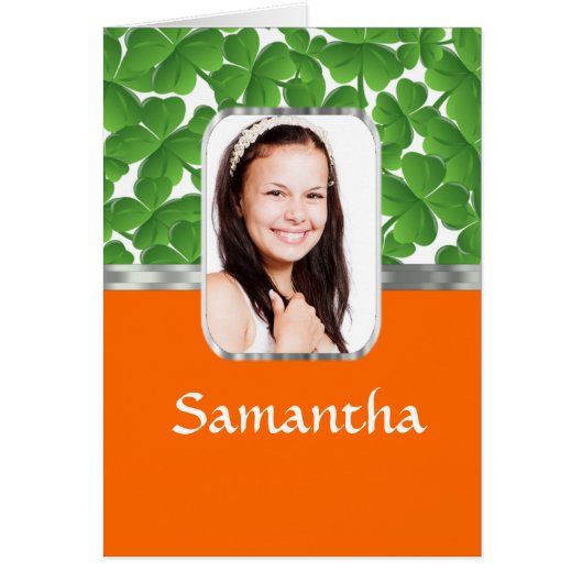 Shamrocks and orange cards (Front)