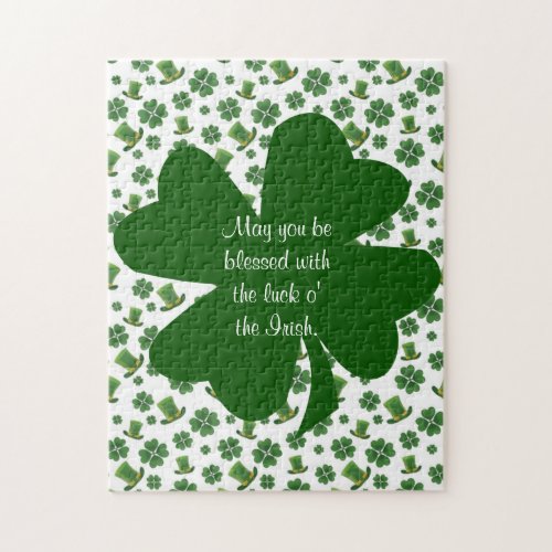 Shamrocks and Top Hats 3 Jigsaw Puzzle