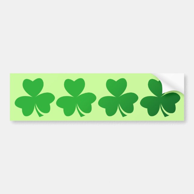 Shamrocks Bumper Sticker (Front)