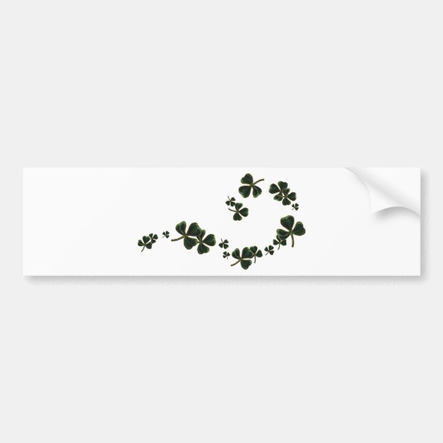 shamrocks bumper sticker (Front)