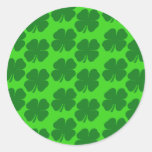 Shamrocks Classic Round Sticker