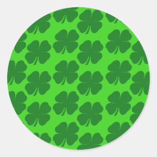 Shamrocks Classic Round Sticker