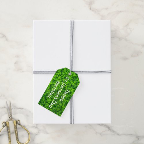 Shamrocks Clover Leaves St Patricks Day Birthday Gift Tags