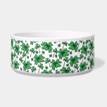 Shamrocks Clover Pattern Bowl<br><div class="desc">Green Irish Shamrocks Clover Pattern</div>