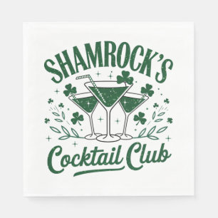 Shamrocks Cocktail Club Napkins