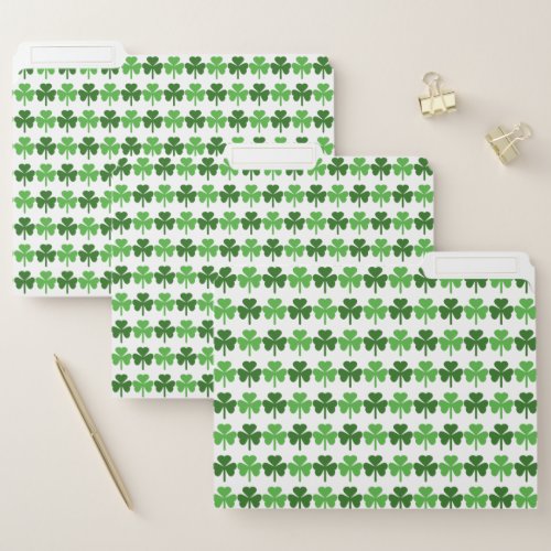 Shamrocks File Folder