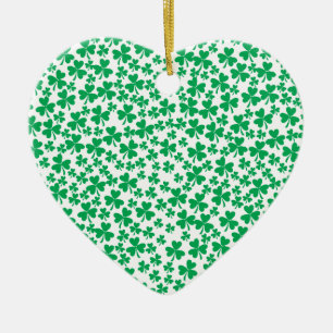 Shamrocks for St Patrick's Day Ceramic Ornament