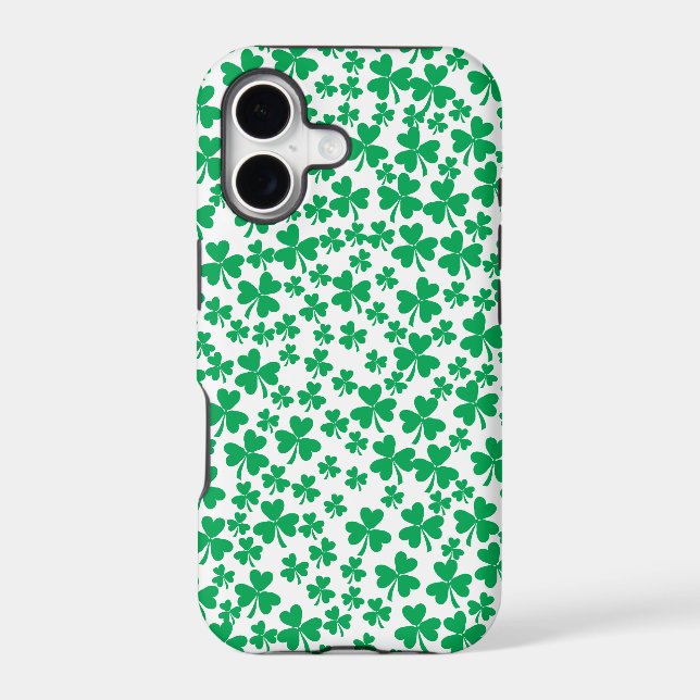 Shamrocks for St Patrick's Day Iphone Case (Back)