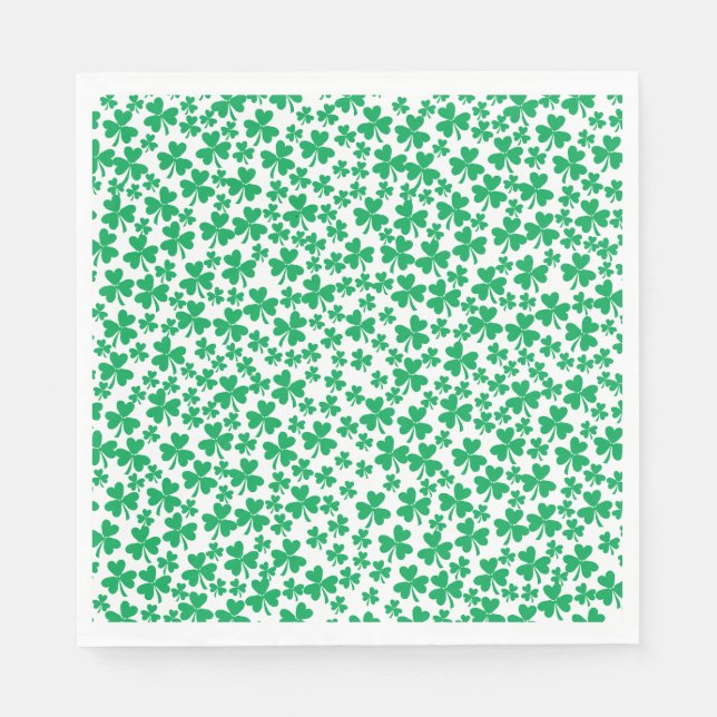 Shamrocks for St Patricks Day Napkins (Front)