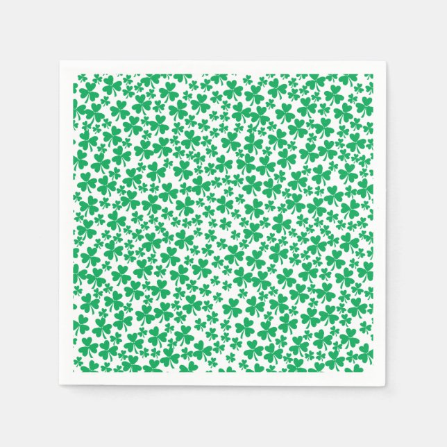 Shamrocks for St Patricks Day Napkins (Front)