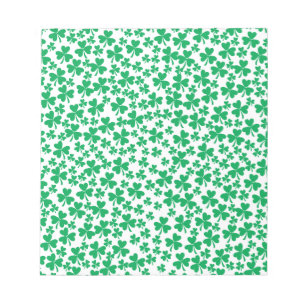 Shamrocks for St Patrick's Day Notepad