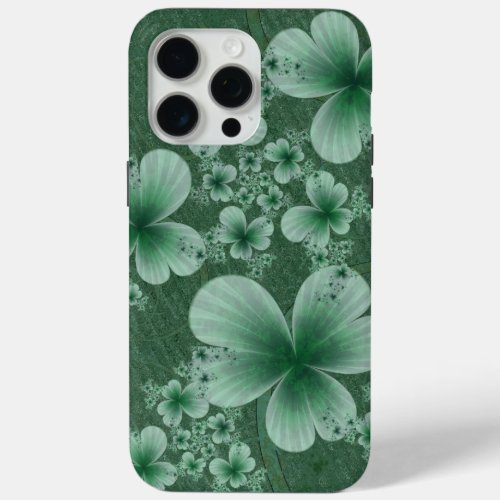 Shamrocks Fractal iPhone 15 Pro Max Case