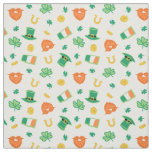 Shamrocks &amp; Hats - St Patrick&#39;s Day Pattern Fabric