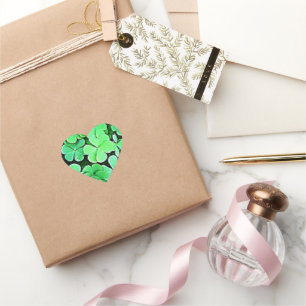 Shamrocks! Heart Sticker