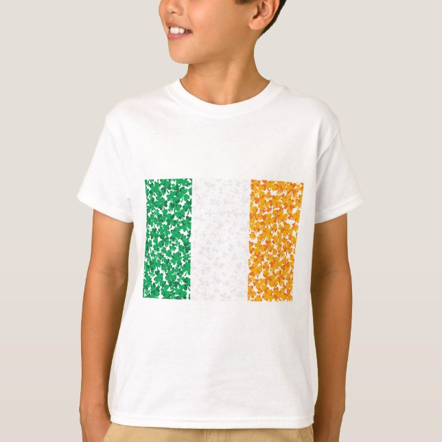 Shamrocks in a Flag T-Shirt (Front)