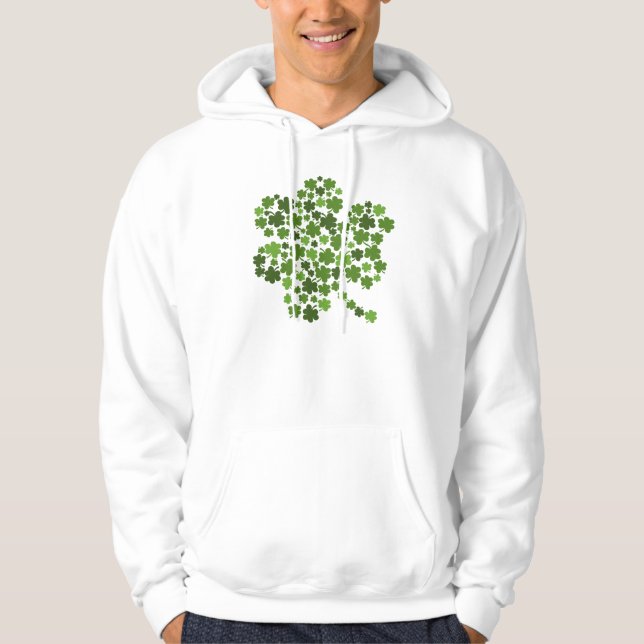Shamrocks In A Shamrock Hoodie (Front)