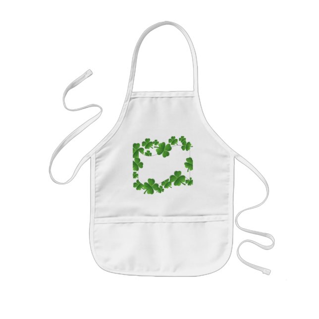 Shamrocks Kids' Apron (Front)